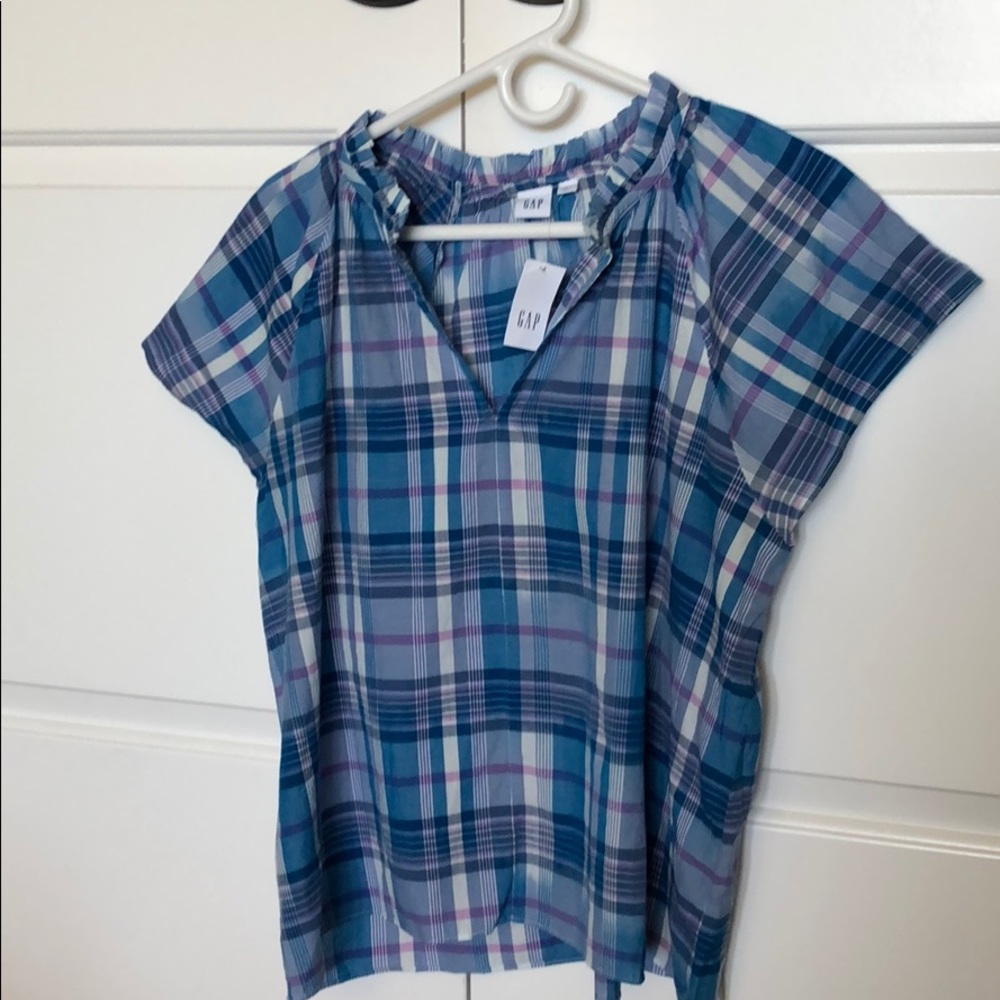 Gap pullover plaid shirt